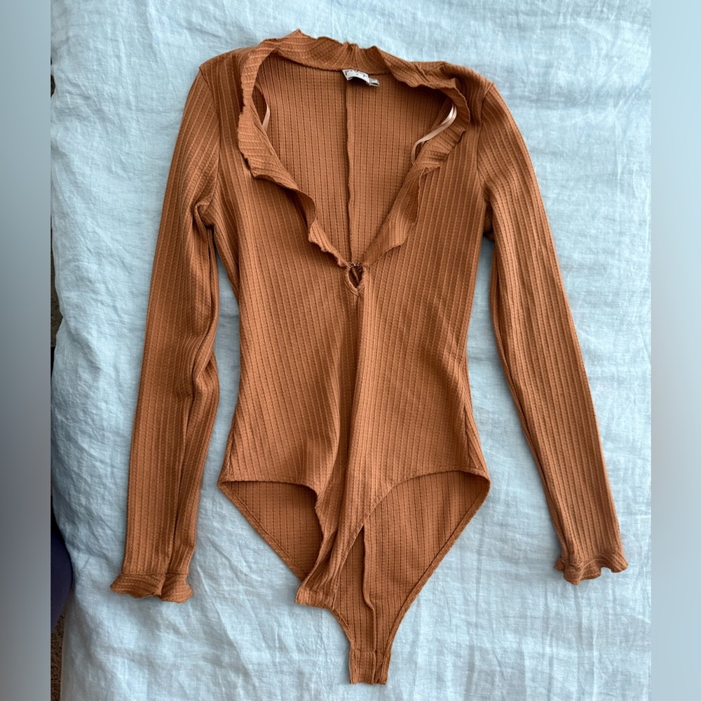 Princess Polly Ribbed Long Sleeve Bodysuit